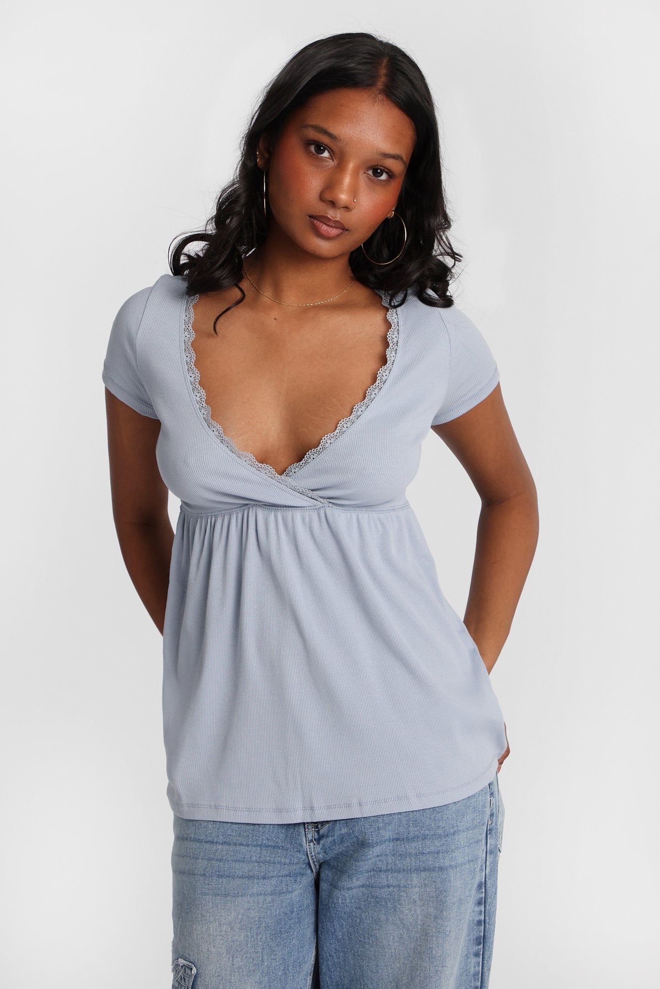 Short Sleeve Babydoll Top – Bluenotes