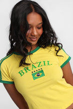 T-shirt ajusté imprime? graphique Brazil thumbnail 2