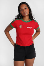 T-shirt ajusté imprime? graphique Portugal thumbnail 1