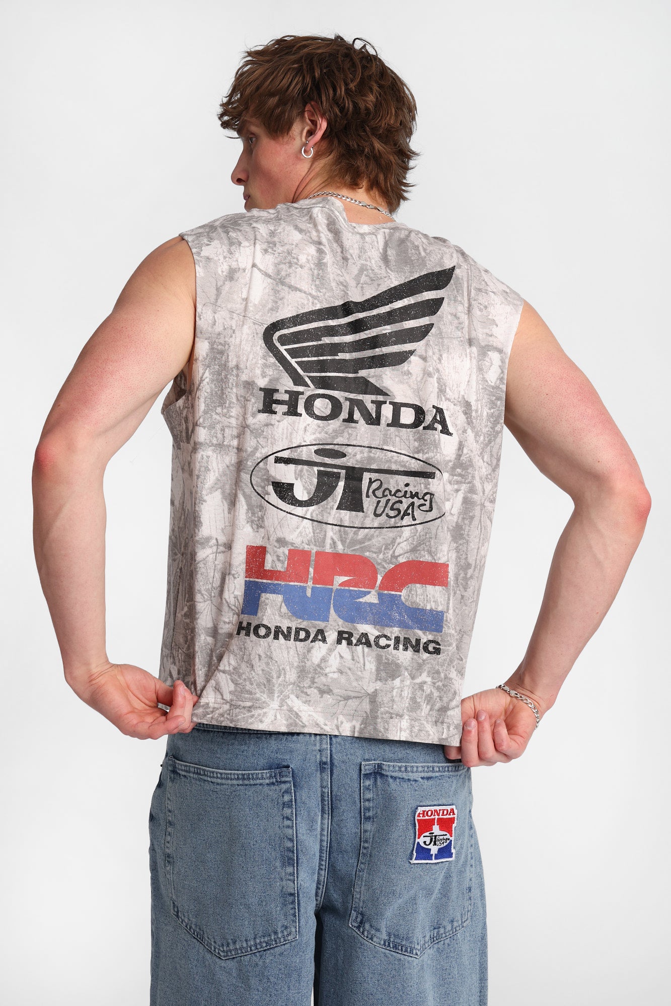 Honda Racing Graphic Oversized Tank Top