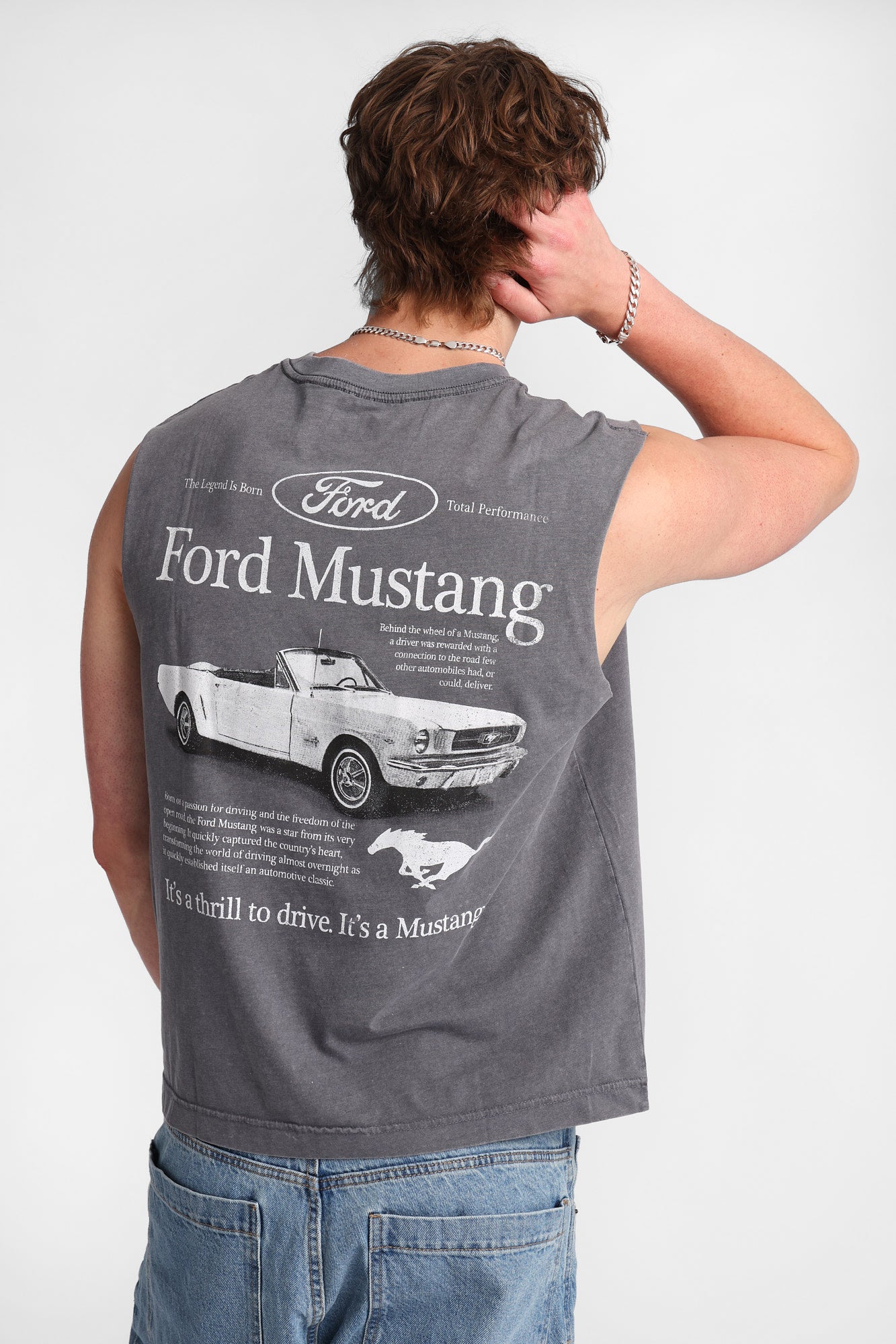 Ford Mustang Graphic Oversized Tank Top
