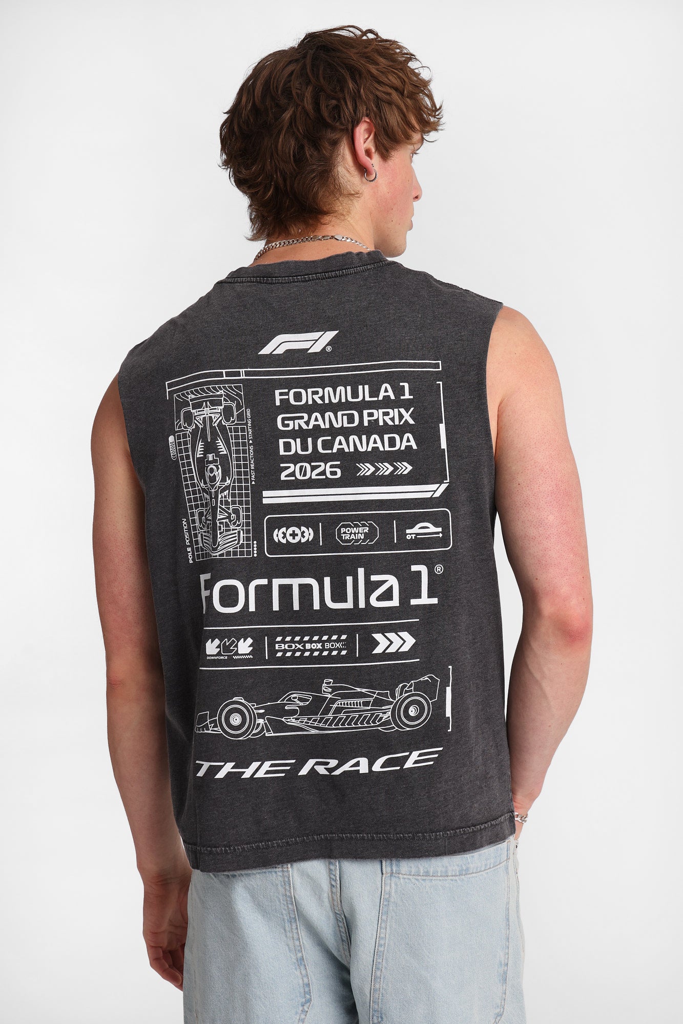 F1 Las Vegas Graphic Oversized Tank Top – Bluenotes