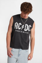 AC/DC Back In Black Graphic Oversized Tank Top thumbnail 1