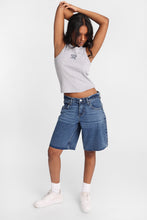 Short en jean ample taille basse AERO thumbnail 4