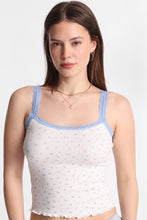 Ensemble débardeur et shorts pyjama en tricot pointelle imprimé thumbnail 14