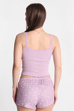 Ensemble débardeur et shorts pyjama en tricot pointelle imprimé thumbnail 17