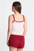 Ensemble débardeur et shorts pyjama en tricot pointelle imprimé thumbnail 22