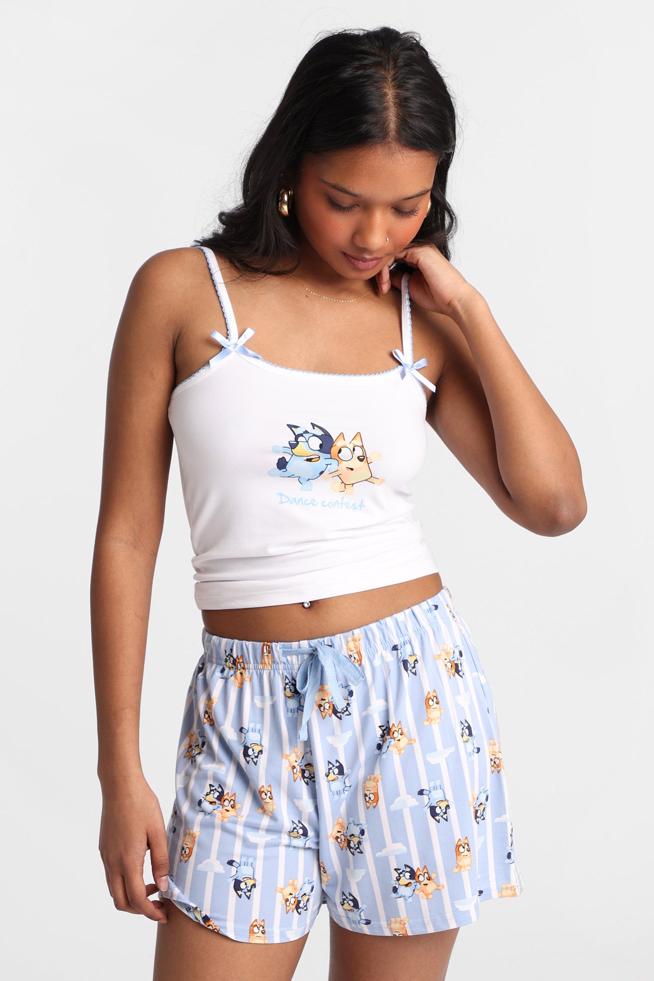 Ensemble camisole et shorts pyjama super doux Bluey