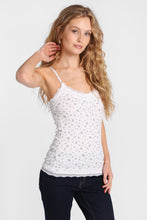 AERO Ribbed Knit V-Neck Lace Trim Camisole thumbnail 1