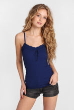 AERO Ribbed Knit V-Neck Lace Trim Camisole thumbnail 20