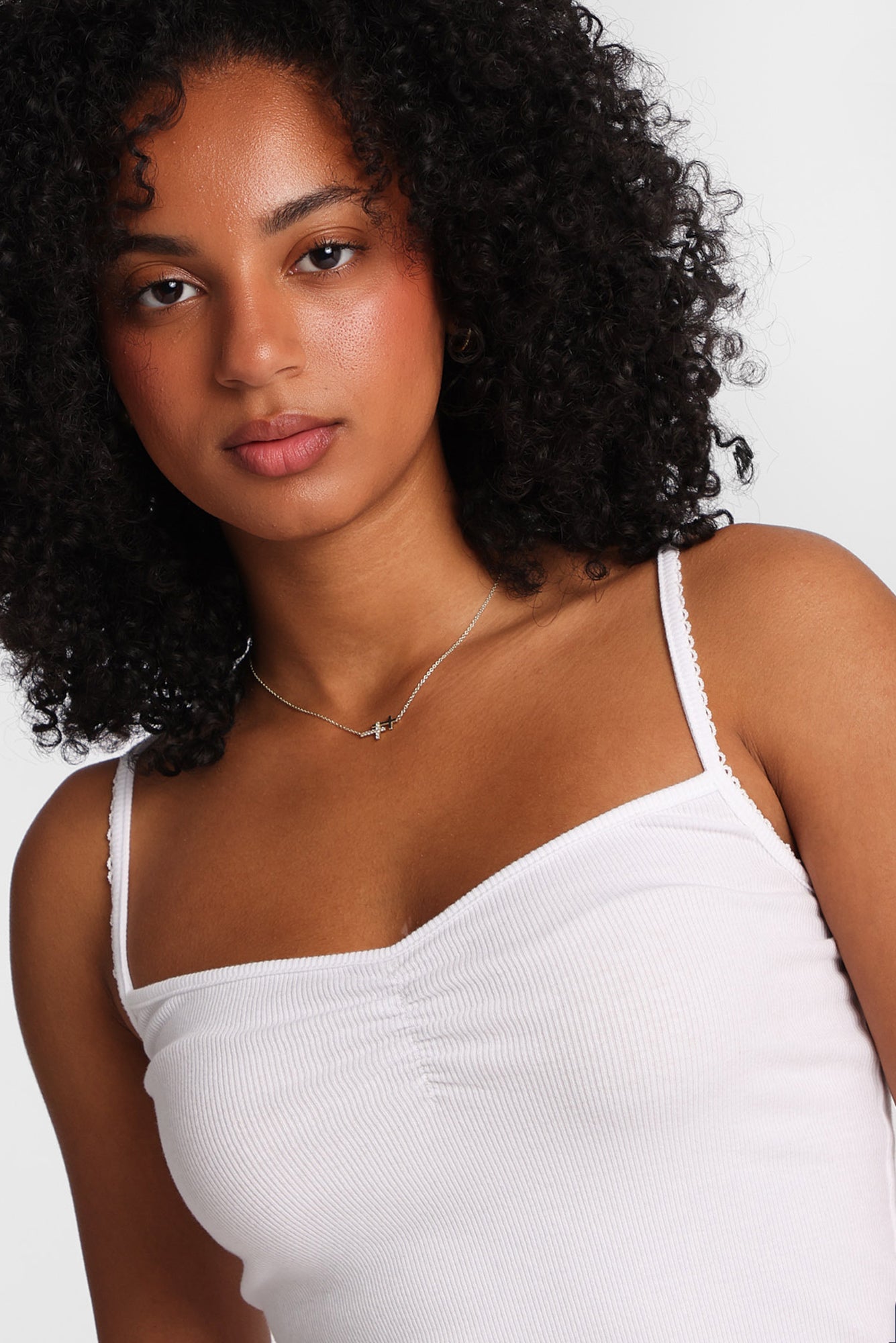 Camisole à col en V tricot côtelé  AERO