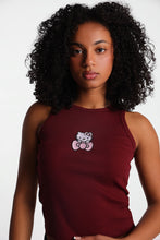 Hello Kitty Bow Embroidered Patch Graphic Ribbed Tank Top thumbnail 2