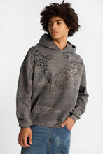 Arsenic Cross Graphic Washed Boxy Hoodie thumbnail 1