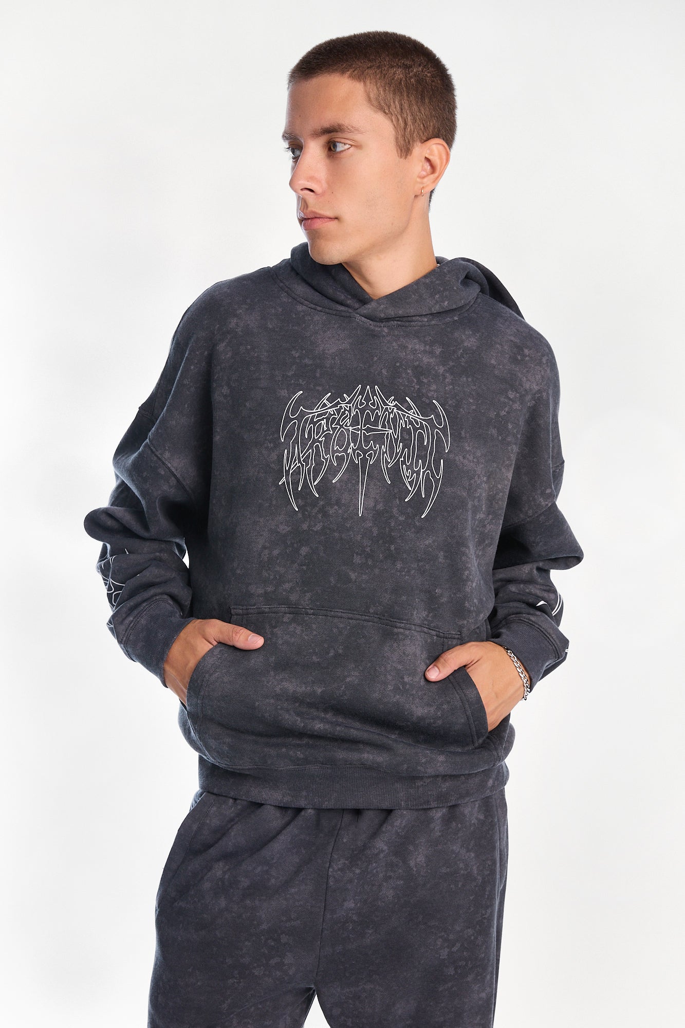 Arsenic Graphic Washed Boxy Hoodie