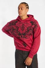 Arsenic Winged Cross Graphic Washed Boxy Hoodie thumbnail 5