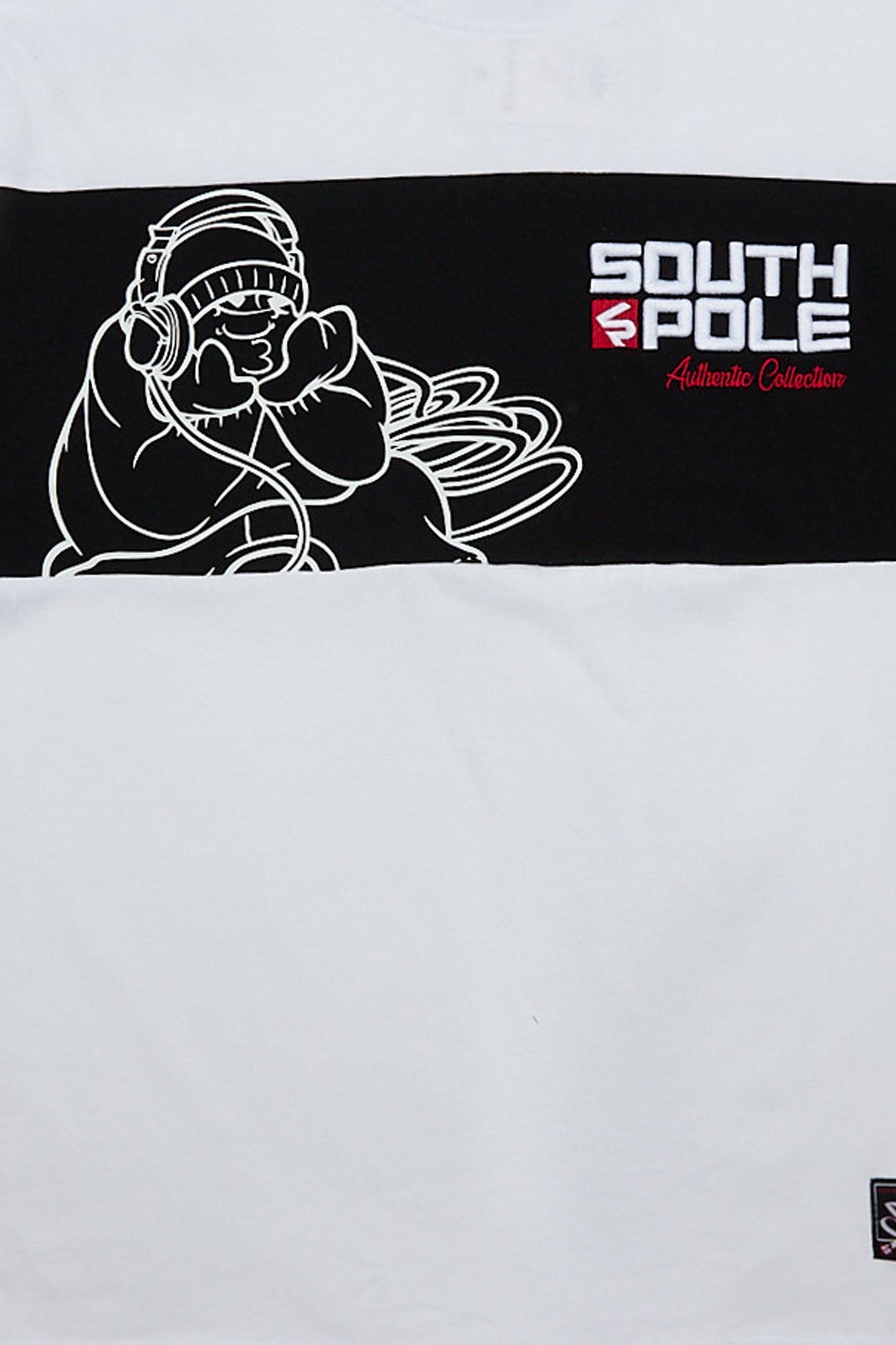 T-shirt classique bloc de couleur graphique brodé South Pole Legacy