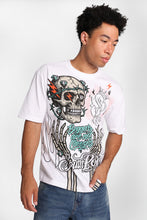 T-shirt South Pole graphique Crâne et flammes Beggars Are Not Choosers thumbnail 6