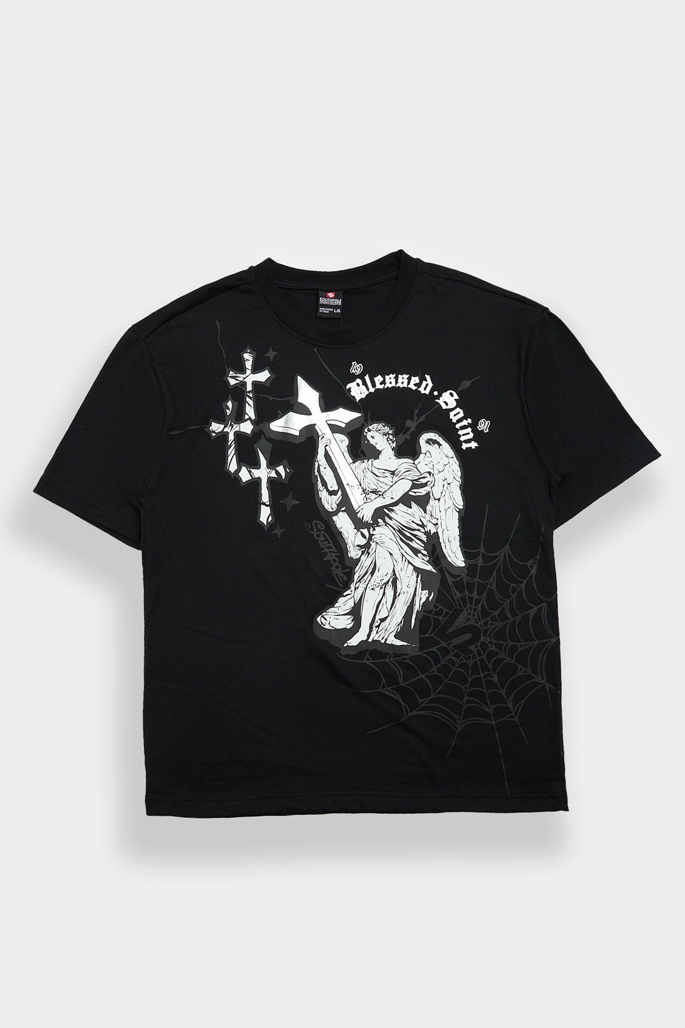 T-shirt classique graphique imprimé métallique South Pole Blessed Saint
