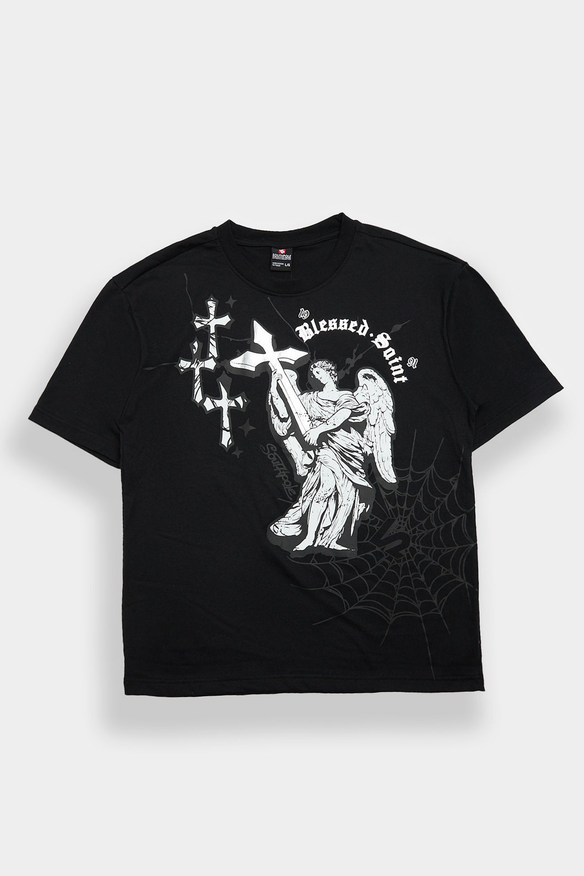 Southpole Blessed Saint Foil Graphic Tee