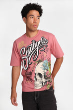 South Pole Faith Over Fear Skull & Flowers Graphic Tee thumbnail 6