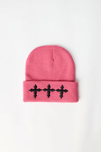 Cross Trio Embroidered Cuffed Beanie thumbnail 1