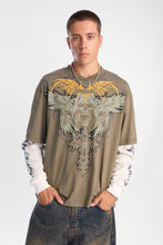 Arsenic Grim Reaper Graphic Layered Twofer Tee thumbnail 1