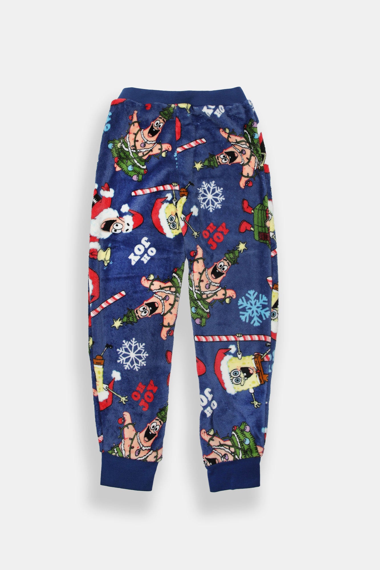 Boys' SpongeBob Christmas Oh Joy Plush Pajama Jogger
