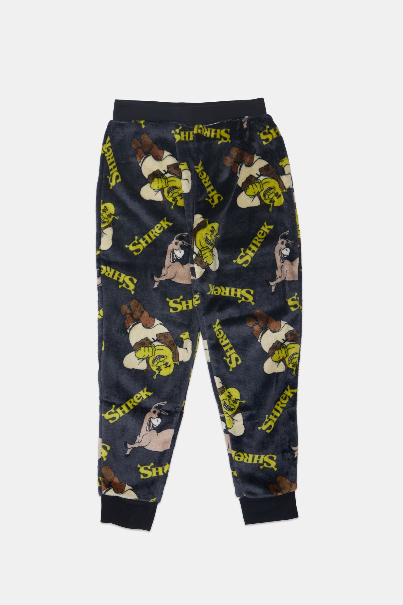 Pantalon pyjama pelucheux imprimé Shrek et l'âne pour garçon