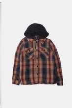 Boys' North Western Lined Flannel Hooded Shacket thumbnail 7