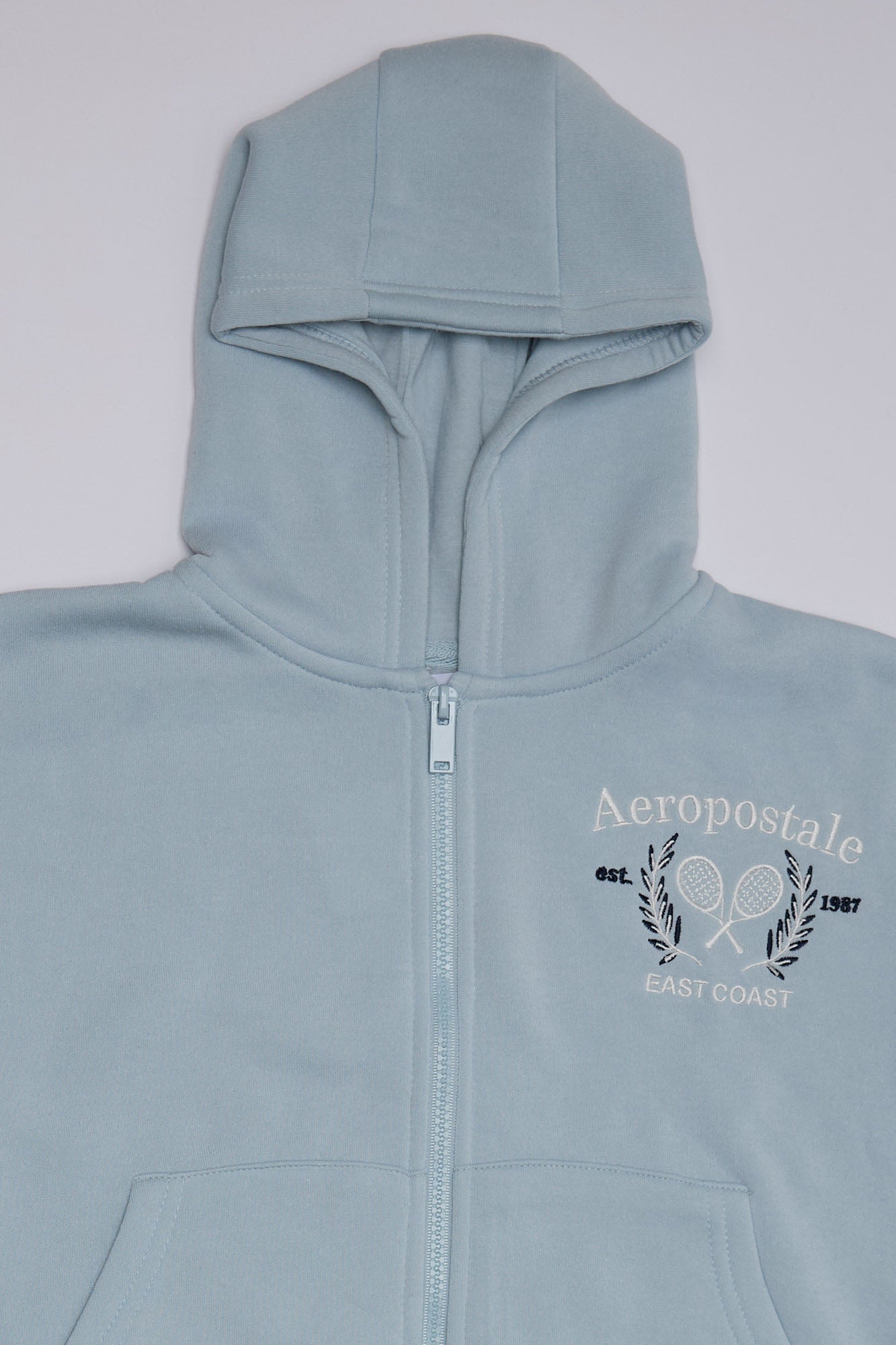 AERO Girls' Aéropostale 1987 Graphic Zip-Up Midi Hoodie