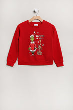 Girls' The Grinch And Max Graphic Crew Neck Sweatshirt thumbnail 1