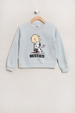 Girls' Peanuts Snoopy And Charlie Brown Graphic Crew Neck Sweatshirt thumbnail 1