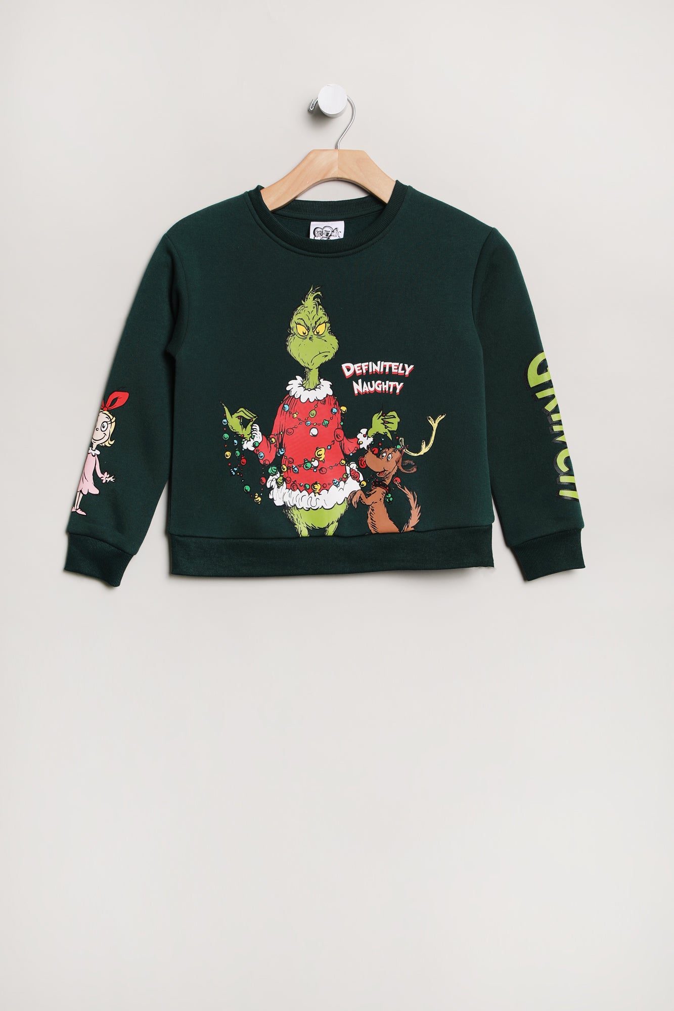 Kids' The Grinch Max And Cindy Lou Who Graphic Crew Neck Sweatshirt