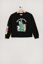 Girls' Care Bears Have A Beary Merry Christmas Graphic Crew Neck Sweatshirt thumbnail 1