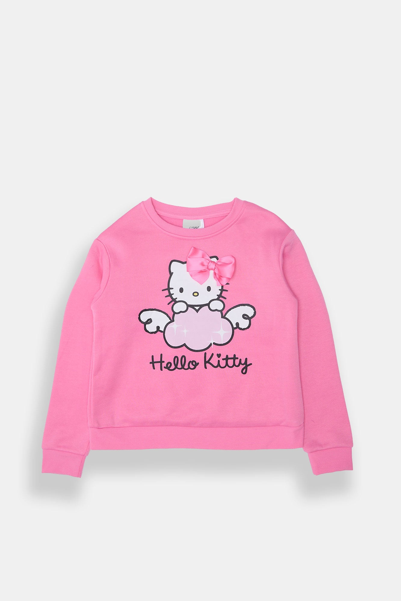 Chandail ras du cou Hello Kitty Ribbon pour filles