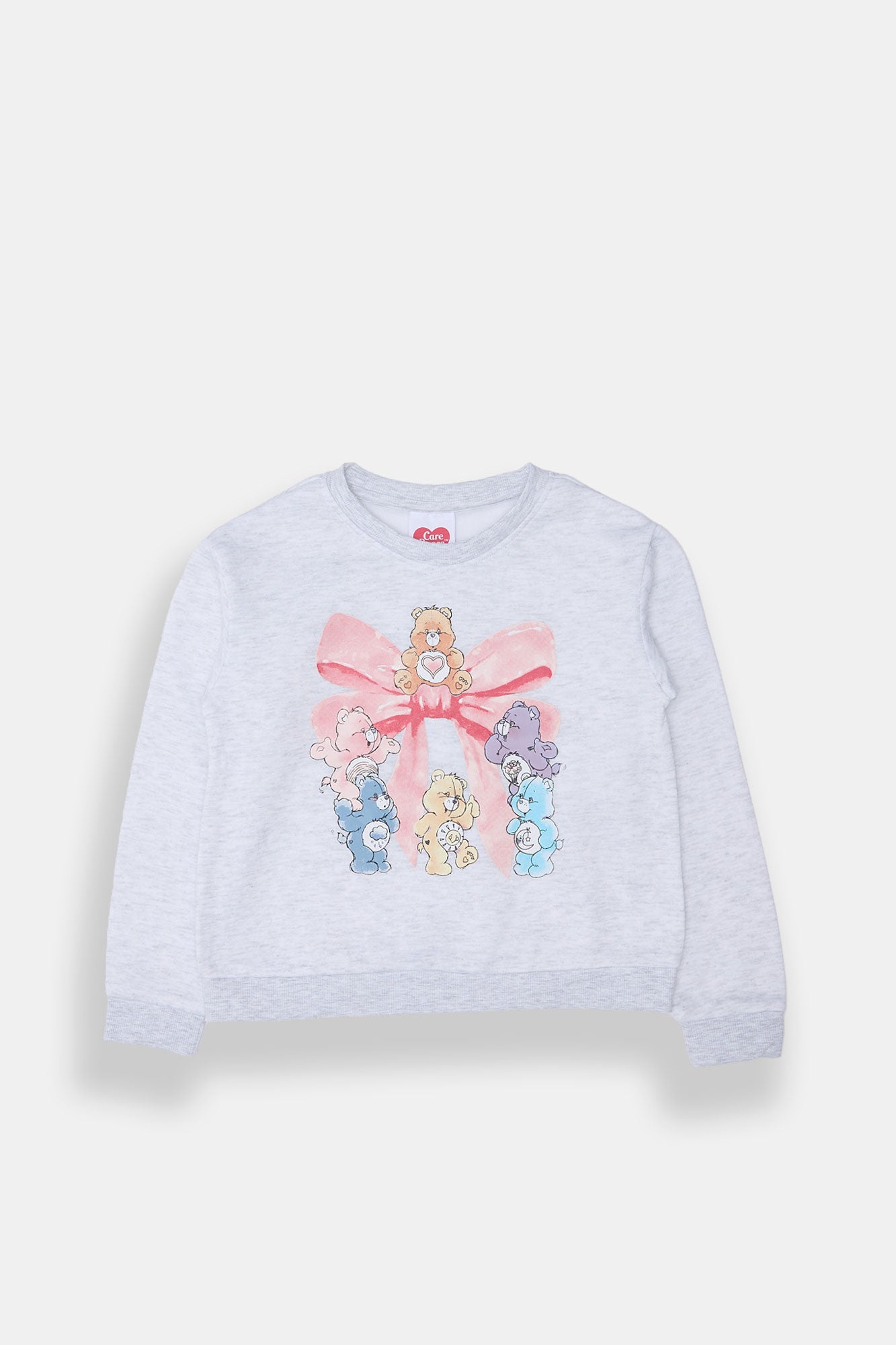 Chandail ras du cou Les Bisounours ruban pour filles