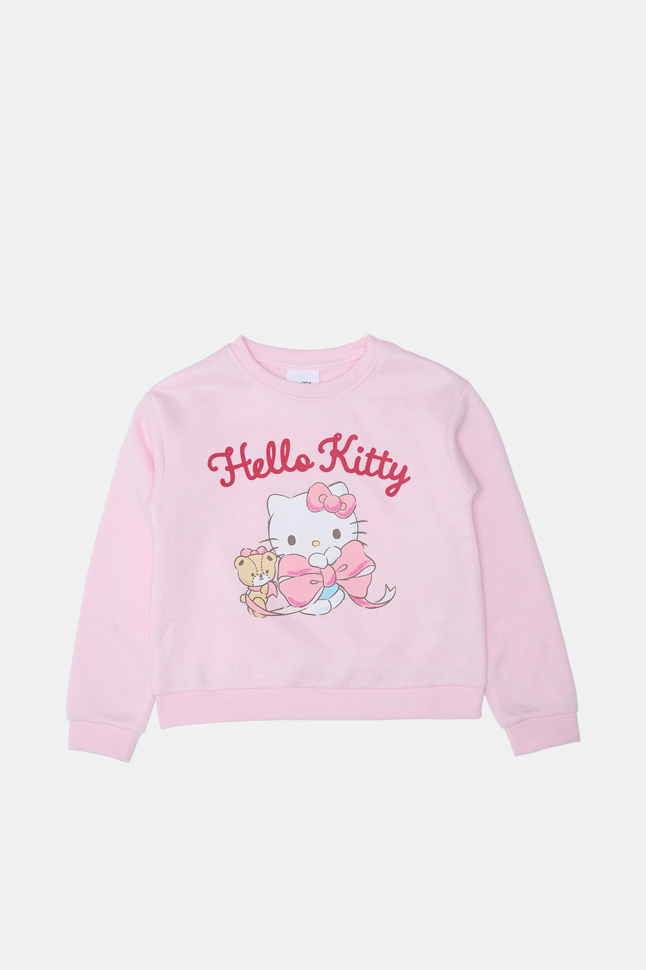 Chandail ras du cou Hello Kitty ours ruban pour filles