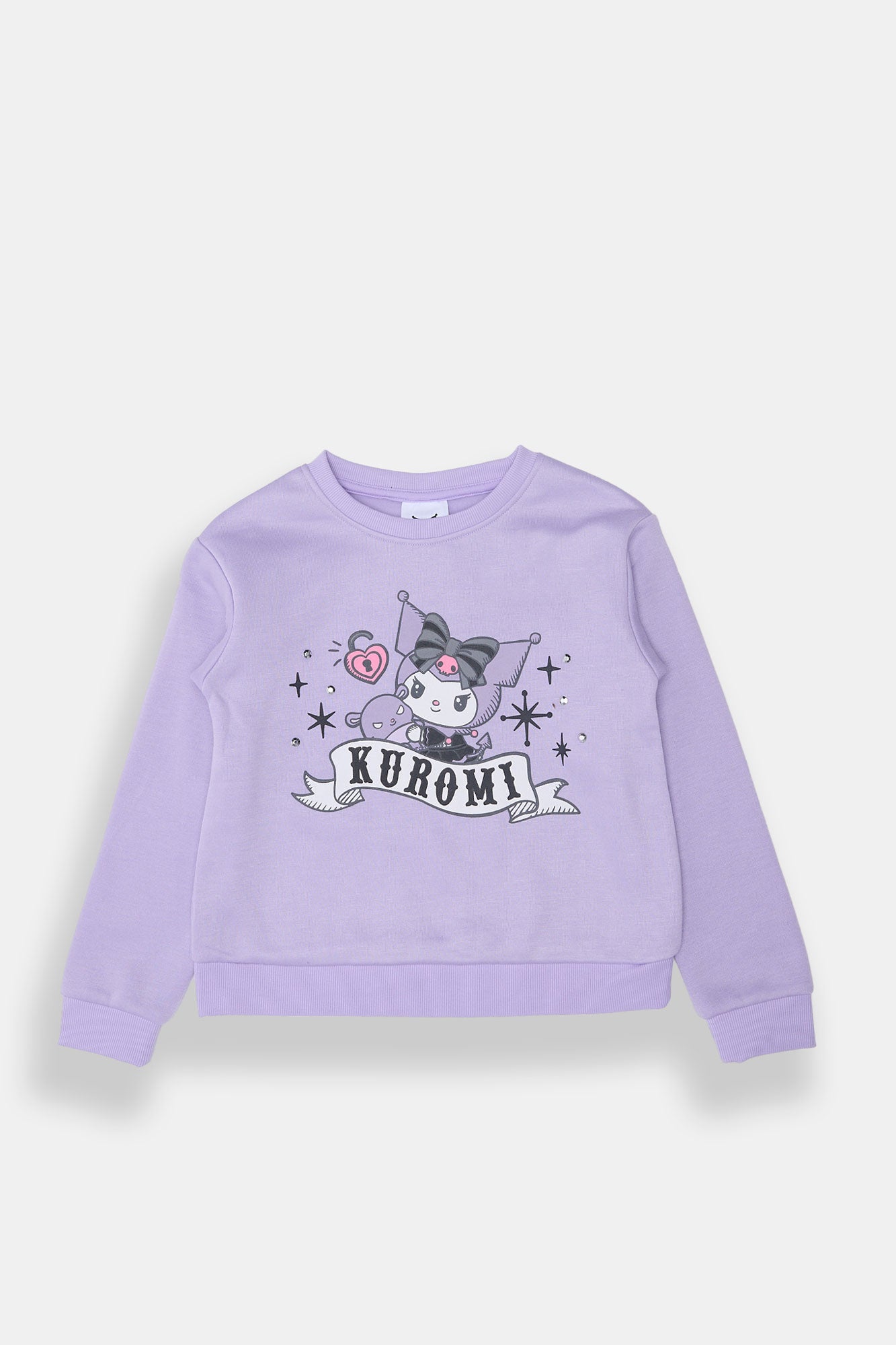 Chandail ras du cou Kuromi pour filles