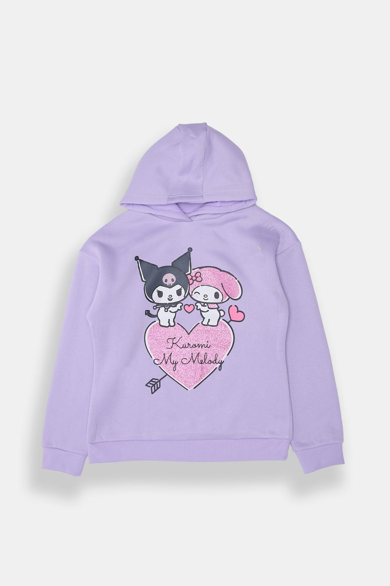 Pull à capuche Kuromi My Melody en strass pour fille