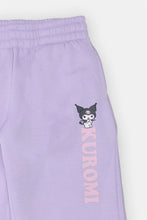 Pantalon à jambe large en molleton Kuromi pour fille thumbnail 3