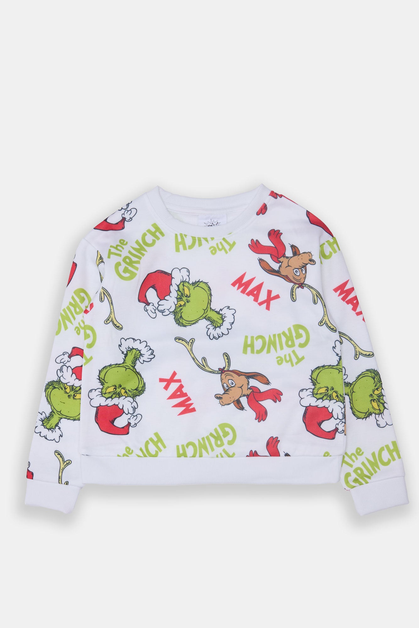 Chandail ras du cou Le Grincheux et Max pour filles