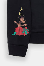 Girls' The Grinch Flocked Crew Neck Sweatshirt thumbnail 3