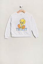 Pull ras du cou a? enfiler imprimé Tweety The Bird pour fille thumbnail 1