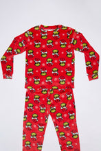 Girls' The Grinch Hat Printed 2-Piece Pajama Top And Jogger Set thumbnail 2