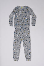 Girls' Peanuts Snoopy Moon Crescents Printed 2-Piece Pajama Top And Jogger Set thumbnail 1