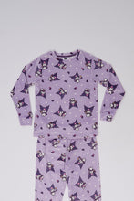 Girls' Kuromi Printed 2-Piece Pajama Top And Jogger Set thumbnail 2