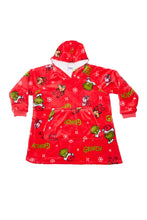 Girls' The Grinch And Max Printed Oversized Hoodie thumbnail 1