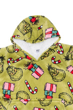 Kids' The Grinch Candy Cane Printed Oversized Hoodie thumbnail 2