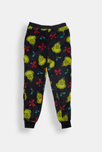 Girls' The Grinch Bow Plush Pajama Jogger thumbnail 1