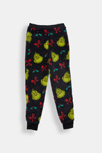 Girls' The Grinch Bow Plush Pajama Jogger thumbnail 2